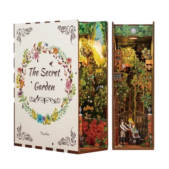 Tonecheer Diy Book Nook The Secret Garden Bookend Tq122 182X8X245Cm