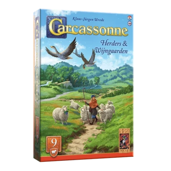 Carcassonne: Herders & Wijngaarden Uitbreiding 9 - Bordspel