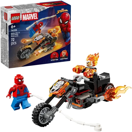 Spider-Man Vs. Ghost Rider Auf Seinem Mo