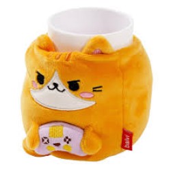 Pennenhouderfluffy Kawaii Gamerplastic/Stof Pennenhouderfluffy Kawaii Gamerplastic/Stof