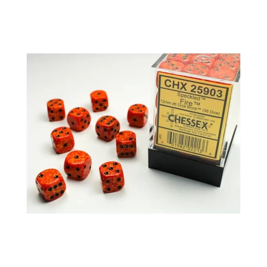 Dice Set Spec 12Mm Fire D6 (36) Dice Set Spec 12Mm Fire D6 (36)