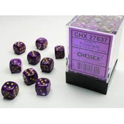 Dice Set Vortex 12Mm Purple-Gold D6 (36)