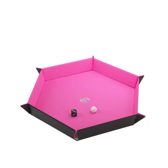 Magnetic Dice Tray Hexagonal Black/Pink