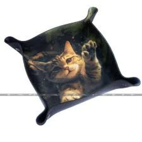 Dice Tray - Playing Cat 22Cm X 22 Cm