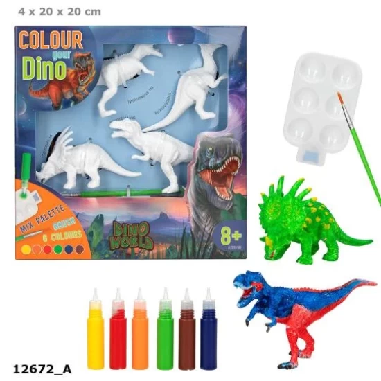 Dino World Diy Colour Your Dino