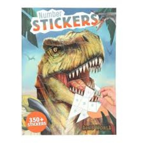 Dino World Nummer Stickers