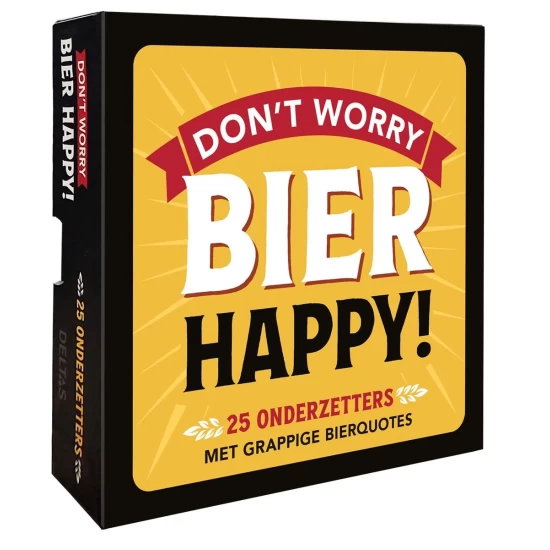 Don't Worry Bier Happy! - 25 Onderzetters