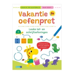 Vakantie Oefenpret - Leuke Tel- En Schrijfoefeningen (Naar De 3De Kleuterklas / Naar Groep 2)