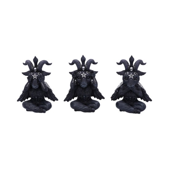 Three Wise Baphaboo Figurines 13.4Cm