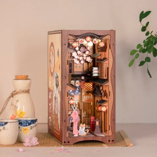Cutebee Diy Booknook Under The Sakura Tree Ys06B 18X11X23Cm
