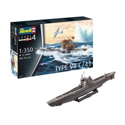 German Submarine Type Vii C/41 Revell Modelbouwpakket