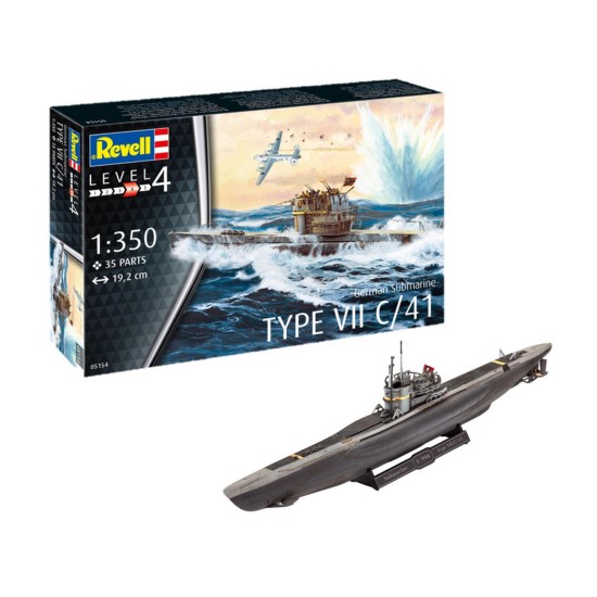 German Submarine Type Vii C/41 Revell Modelbouwpakket