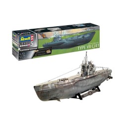 German Submarine Type Vii C/41 Revell Modelbouwpakket