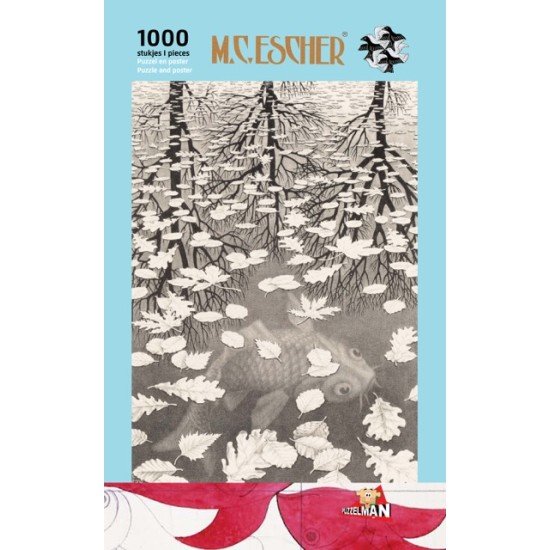 Drie Werelden - M.c. Escher (1000)