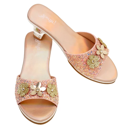 Slipper H.hak Clarisse Zalm Metallic Maat 30/31 (1 Paar)