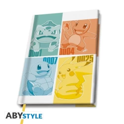 Pokemon - A5 Notebook Kanto Starters X4 Pokemon - A5 Notebook Kanto Starters X4