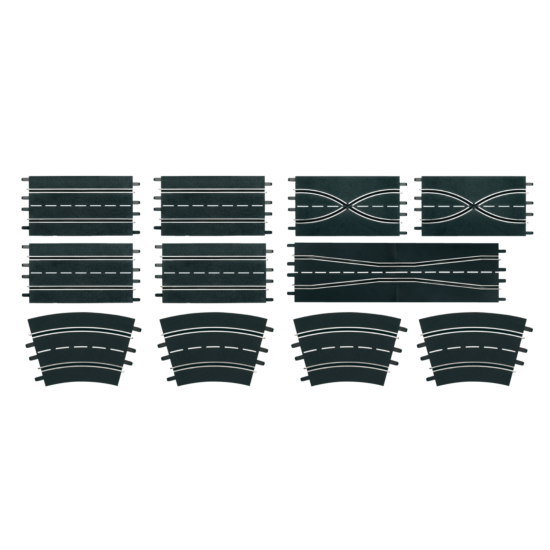 Extension Set (4 Straights 2 Lane Change Sections 2 Chicanes 4 Curves 2/30°)