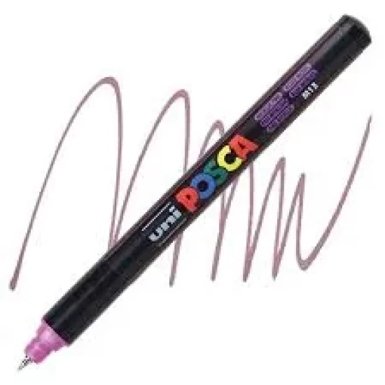 Posca Verfmarker (Gekalibreerd) Extra Fijn: Metallic Roze