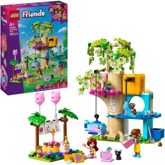 Lego Friends 42666 Kattenverjaardagsfeestje En Boomhut Lego Friends 42666 Kattenverjaardagsfeestje En Boomhut