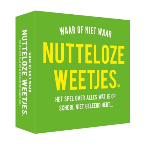 Nutteloze Weetjes Waar Of Niet Waar
