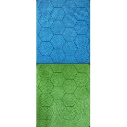 Reversible Megamat 1 Inch Hexes Blauw-Groen Reversible Megamat 1 Inch Hexes Blauw-Groen