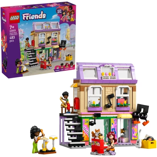 Lego Friends 42653 Muziekwinkel En Appartement Lego Friends 42653 Muziekwinkel En Appartement