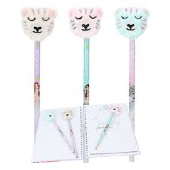 Topmodel Potlood Met Knuffel Topper Fantasy Tiger