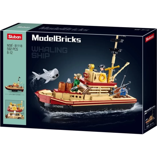 Nieuw - Modelbricks-The Great Shark  592Pcs