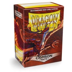 Sleeves Dragon Shield Matte - Crimson (100Ct) Sleeves Dragon Shield Matte - Crimson (100Ct)