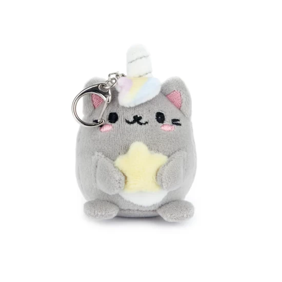 Sleutelhangerfluffy Kawaii Starrygrijs