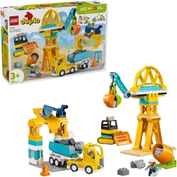 Lego Duplo 10476 Baustelle Mit Baufahrzeugen 3-In-1-Set Lego Duplo 10476 Baustelle Mit Baufahrzeugen 3-In-1-Set