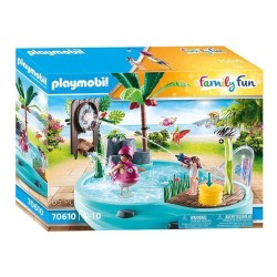 Playmobil Family Fun Zwembad Met Watersplash - 70610 Playmobil Family Fun Zwembad Met Watersplash - 70610