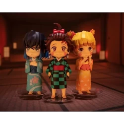 Demon Slayer: Kimetsu No Yaiba Figuarts Mini Action Figures Entertainment District Arc Set (Sumiko Zenko Inoko) 9 Cm Demon Slayer: Kimetsu No Yaiba Figuarts Mini Action Figures Entertainment District Arc Set (Sumiko Zenko Inoko) 9 Cm