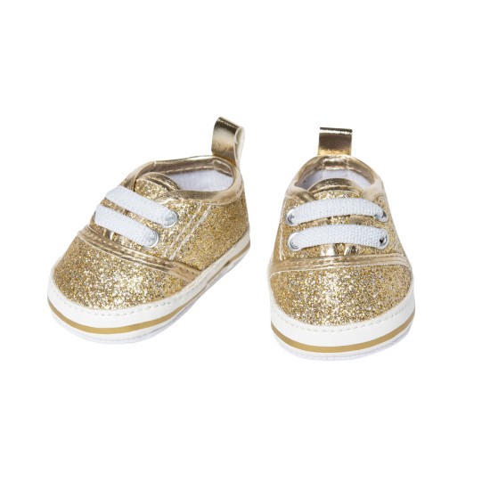 Poppensneakers Glitter Goud 30-34 Cm