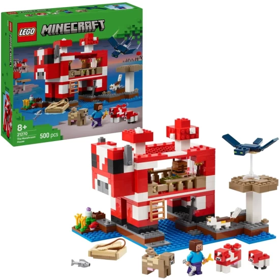 Lego Minecraft 21270 Het Paddenstoelkoeienhuis Lego Minecraft 21270 Het Paddenstoelkoeienhuis