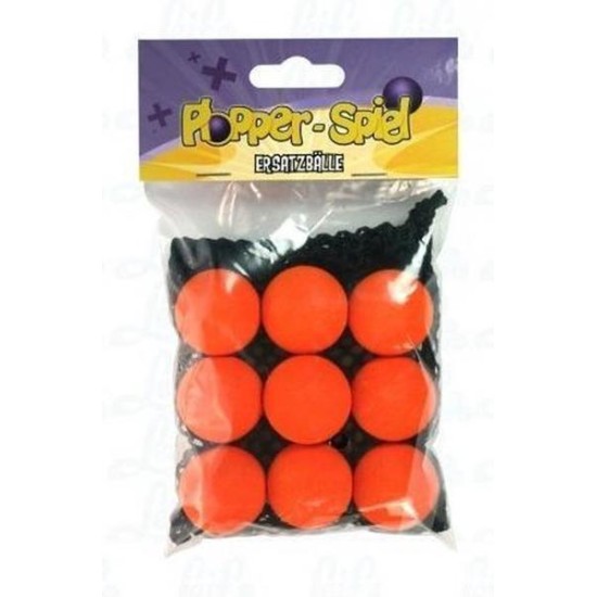Plopper Ballen Oranje - 9 Stuks Plopper Ballen Oranje - 9 Stuks