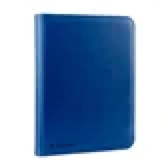 Toploader Binder Zipped 9-Pocket Blue