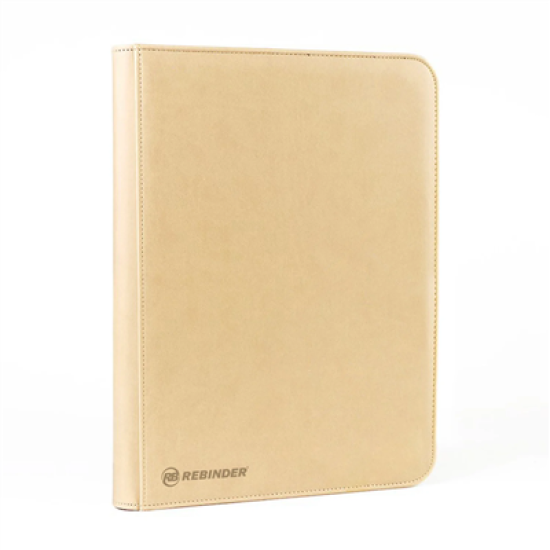 Toploader Binder Zipped 9-Pocket Sand