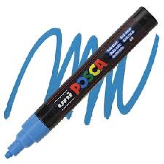 Posca Verfmarker (Conisch) Medium: Hemelsblauw