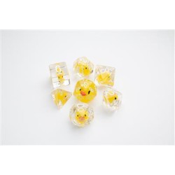 Dice Embraced Rubber Duck Rpg Dice Set 7Stukjes Dice Embraced Rubber Duck Rpg Dice Set 7Stukjes