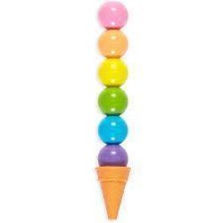 Ooly - Rainbow Scoops Stacking Erasable Crayons + Scented Eraser