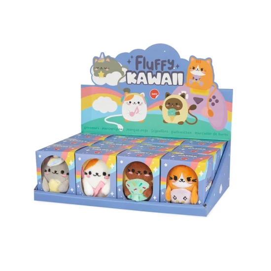 Boekleggerfluffy Kawaiiassortidisplay X12