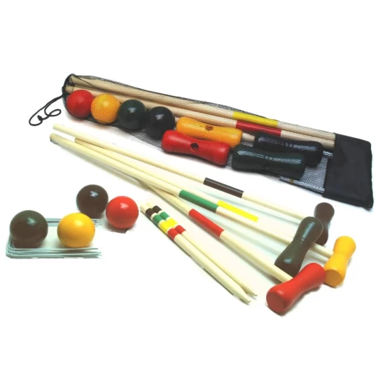 Croquetspel 4 Spelers 80 Cm Hout In Net