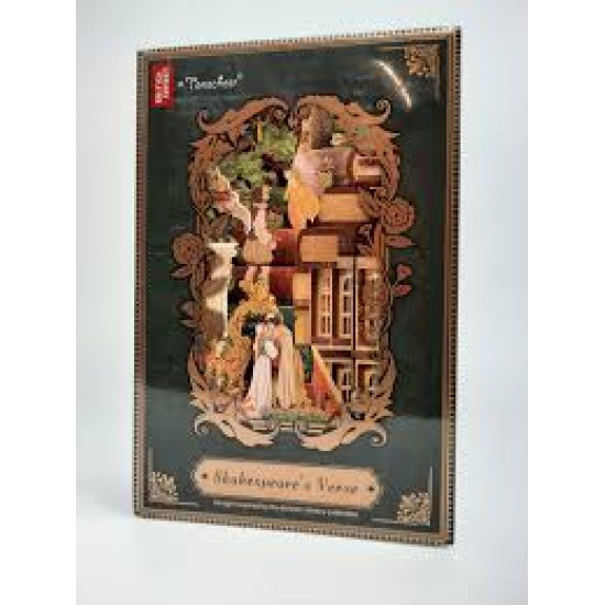 Diy Book Nook Boekensteun Shakespear’s Verse Inclusief Dust-Cover