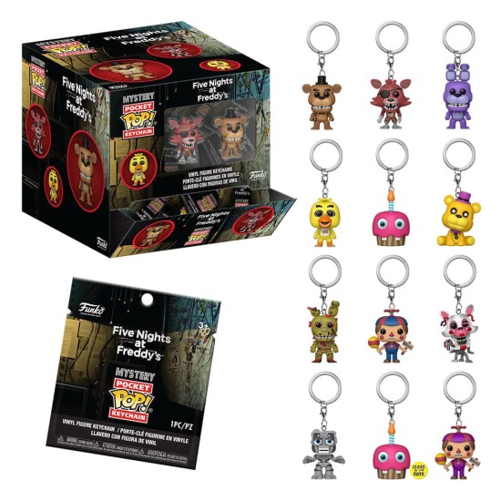 Five Nights At Freddy's Pop! Vinyl Keychains 4 Cm Classic Display (12)
