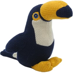 Cute Since 1999 - Katoenen Knuffel - Blauwe Toekan - Baby Knuffel - 20Cm