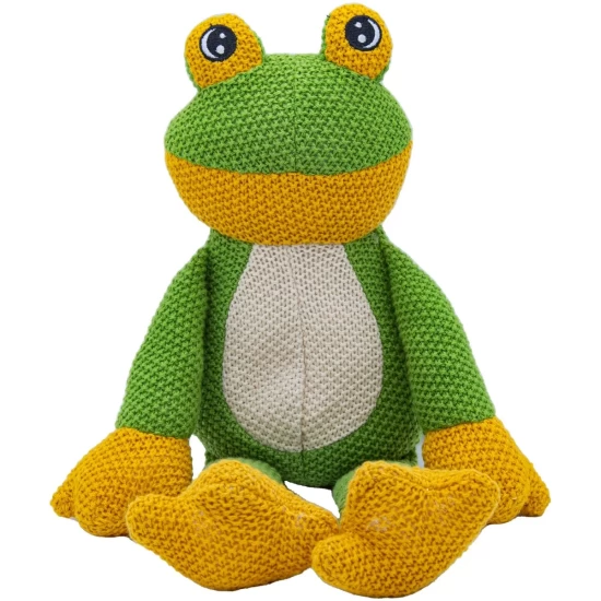 Cute Since 1999 - Katoenen Knuffel - Groene Kikker - Baby Knuffel - 17Cm