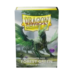 Dragon Shield Japanese Size Matte Sleeves - Forest Green (60 Sleeves) Dragon Shield Japanese Size Matte Sleeves - Forest Green (60 Sleeves)