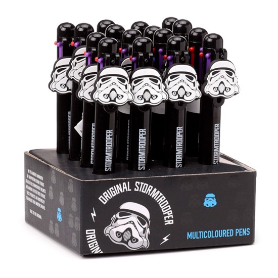 The Original Stormtrooper Meerkleurige Pen (6 Kleuren) Met Bedeltje