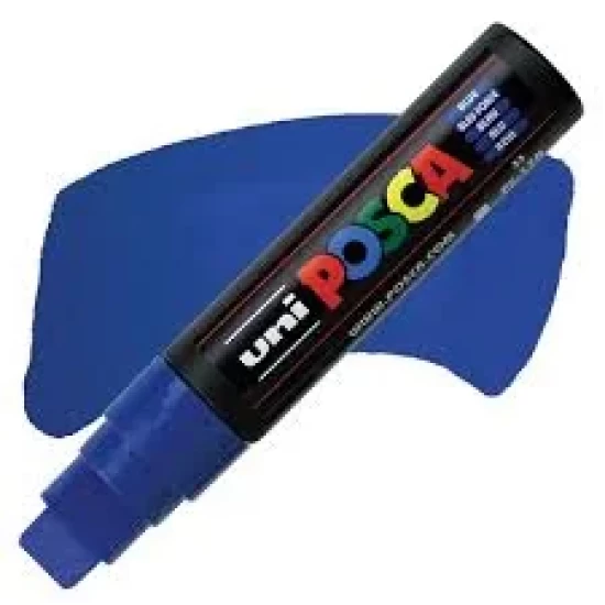 Posca Verfmarker (Rechthoekige Punt) Extra Dik: Donkerblauw